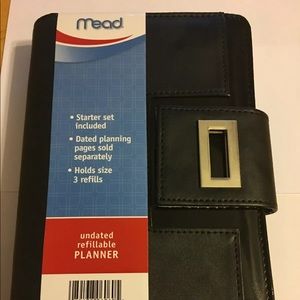 COPY - New Mead Undated Planner Black Buckle Organizer